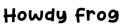 Howdy Frog