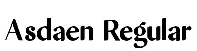 Asdaen Regular Font Image