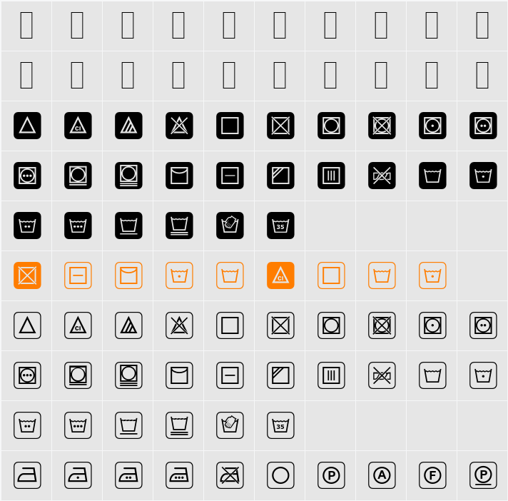 Notice3Std Character Map
