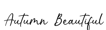 Autumn Beautiful Font Image
