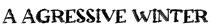 a Agressive Winter Font Image