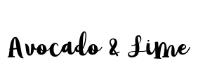 Avocado & Lime Font Image
