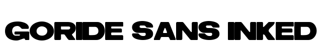 Goride Sans Inked