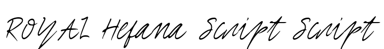 ROYAL Hefana Script Script Font Image