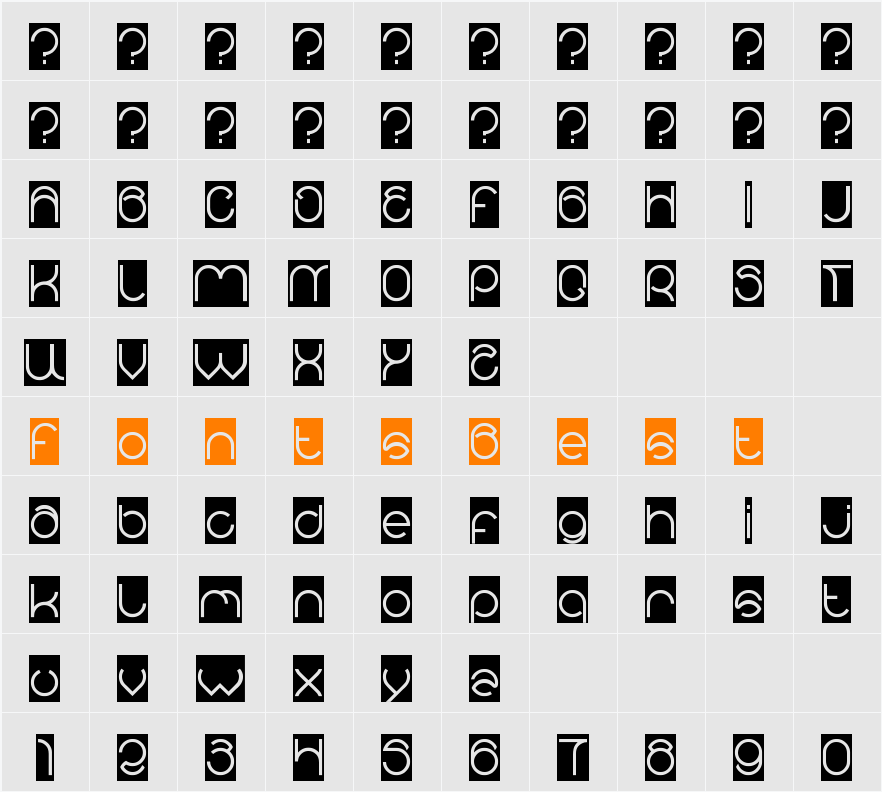 alberto-Inverse Character Map