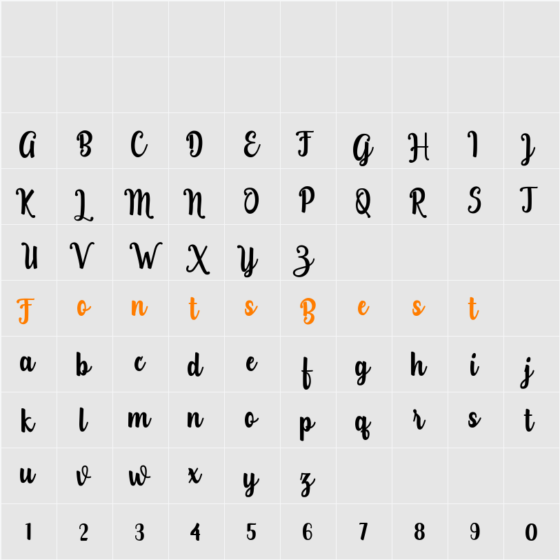 aquarium Character Map