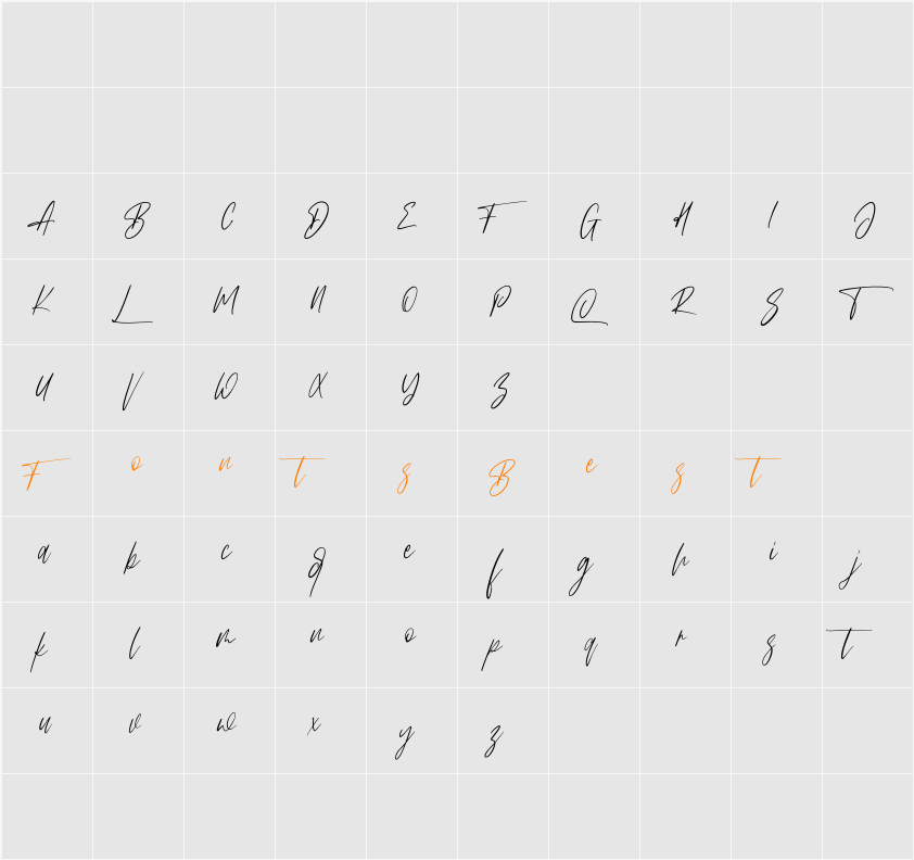 Arttifac Free Character Map