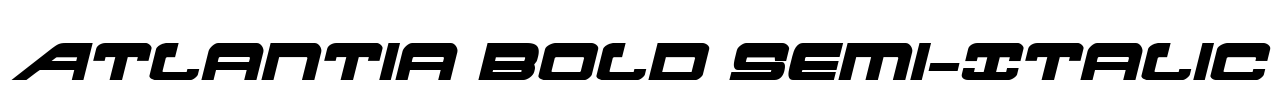 Atlantia Bold Semi-Italic