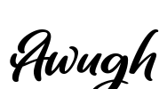 Awugh Font Image