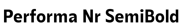 Performa Nr SemiBold