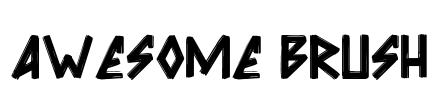 Awesome Brush Font Image