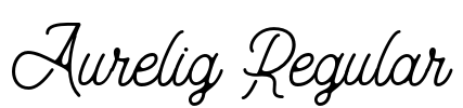 Aurelig Regular Font Image
