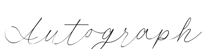 Autograph Font Image