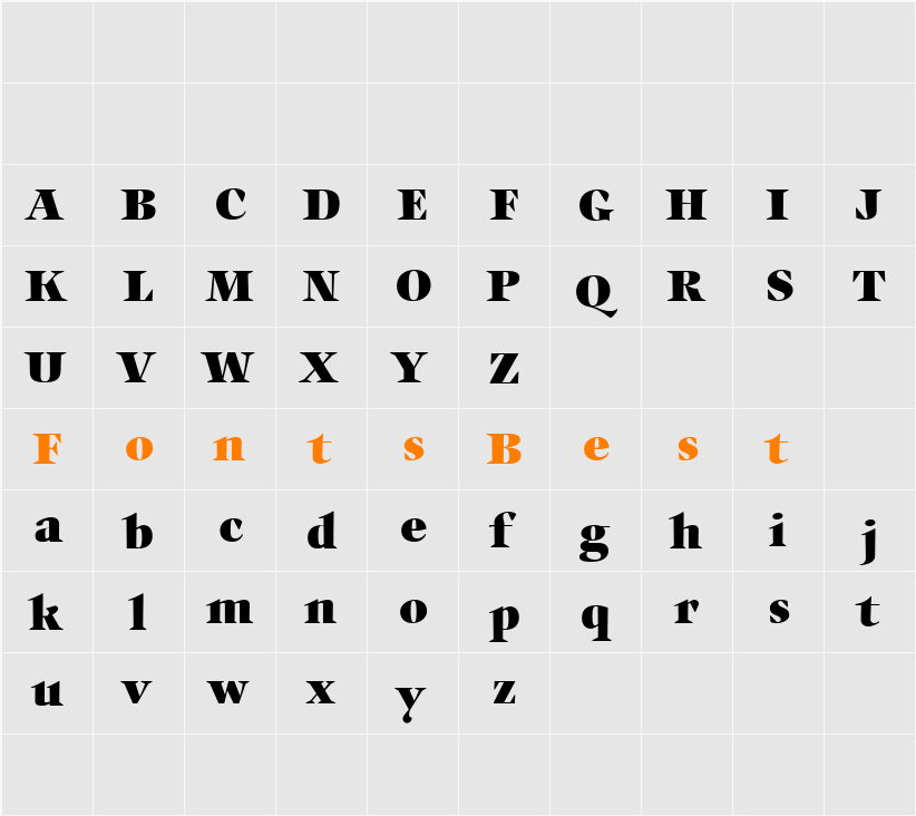 Auxerre Character Map