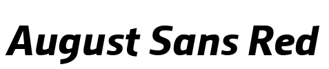 August Sans Red