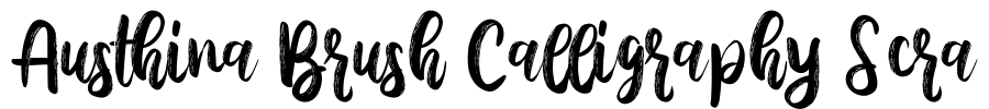 Austhina Brush Calligraphy Scra