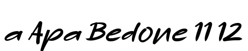 a Apa Bedone 11 12