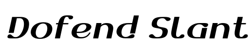 Dofend Slant