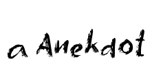 a Anekdot Font Image