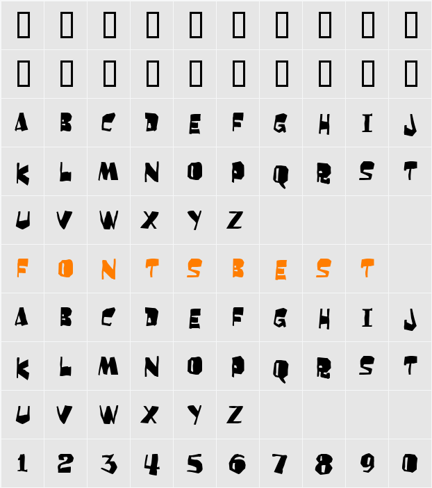Orangutan Character Map