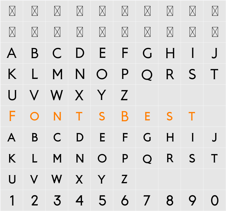 Ausion Personal Use ExtraCAPS Character Map