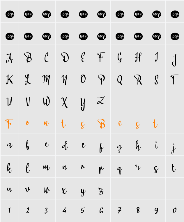 a Awanipun Character Map