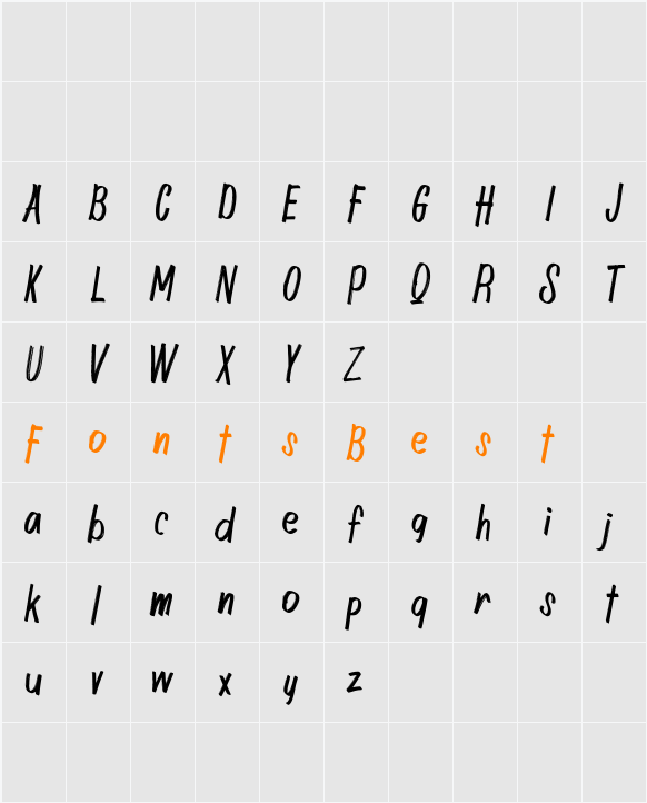 Artesy FREE Character Map