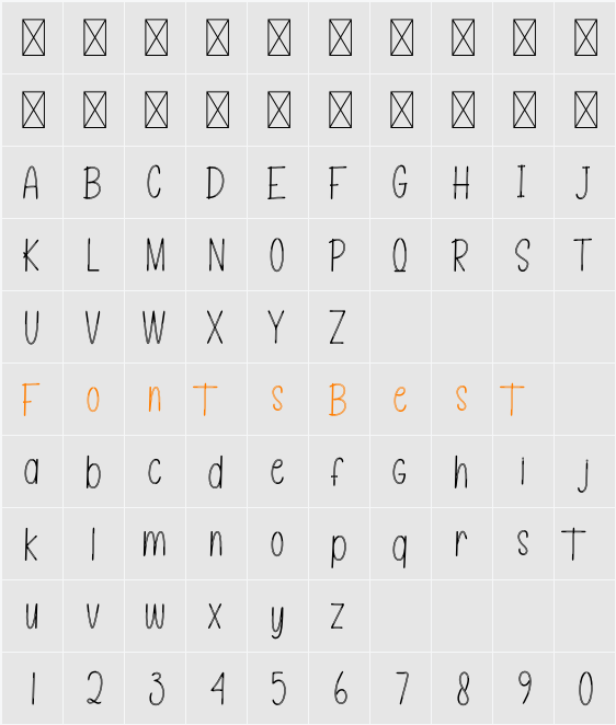 Miniatur Character Map