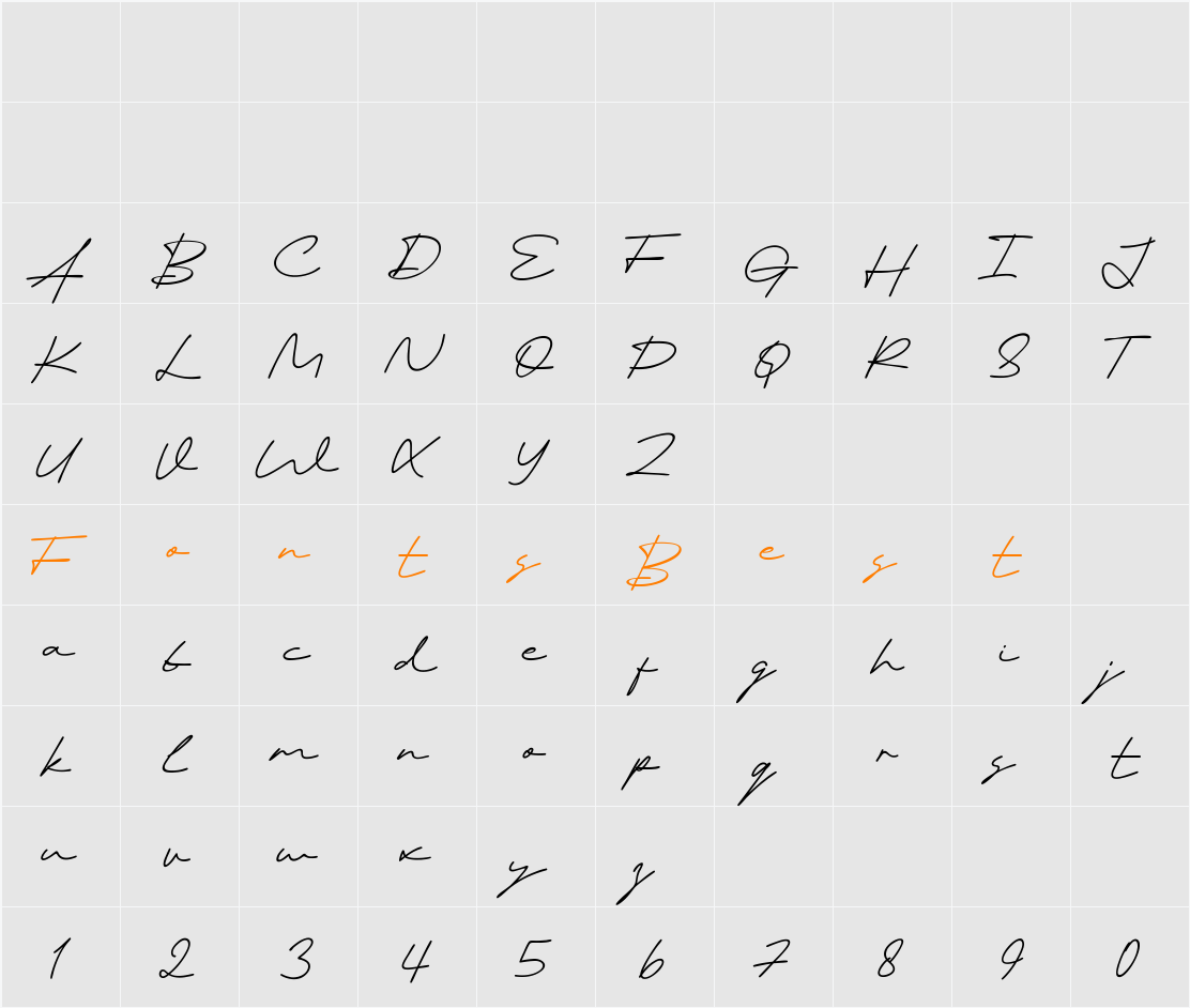 Autonesia Character Map