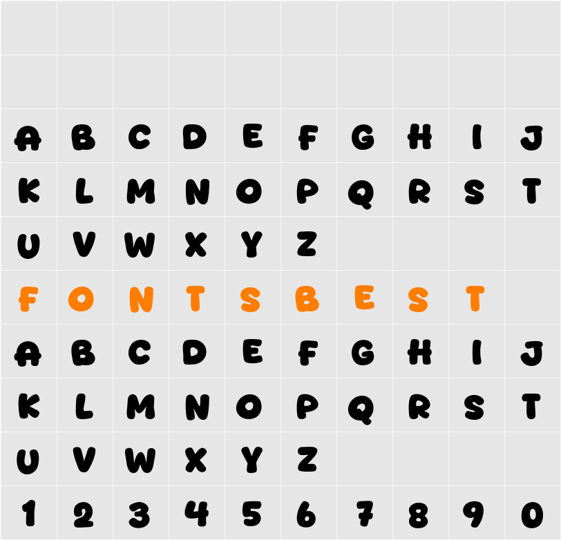 Moodcake Character Map