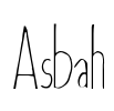 Asbah Font Image
