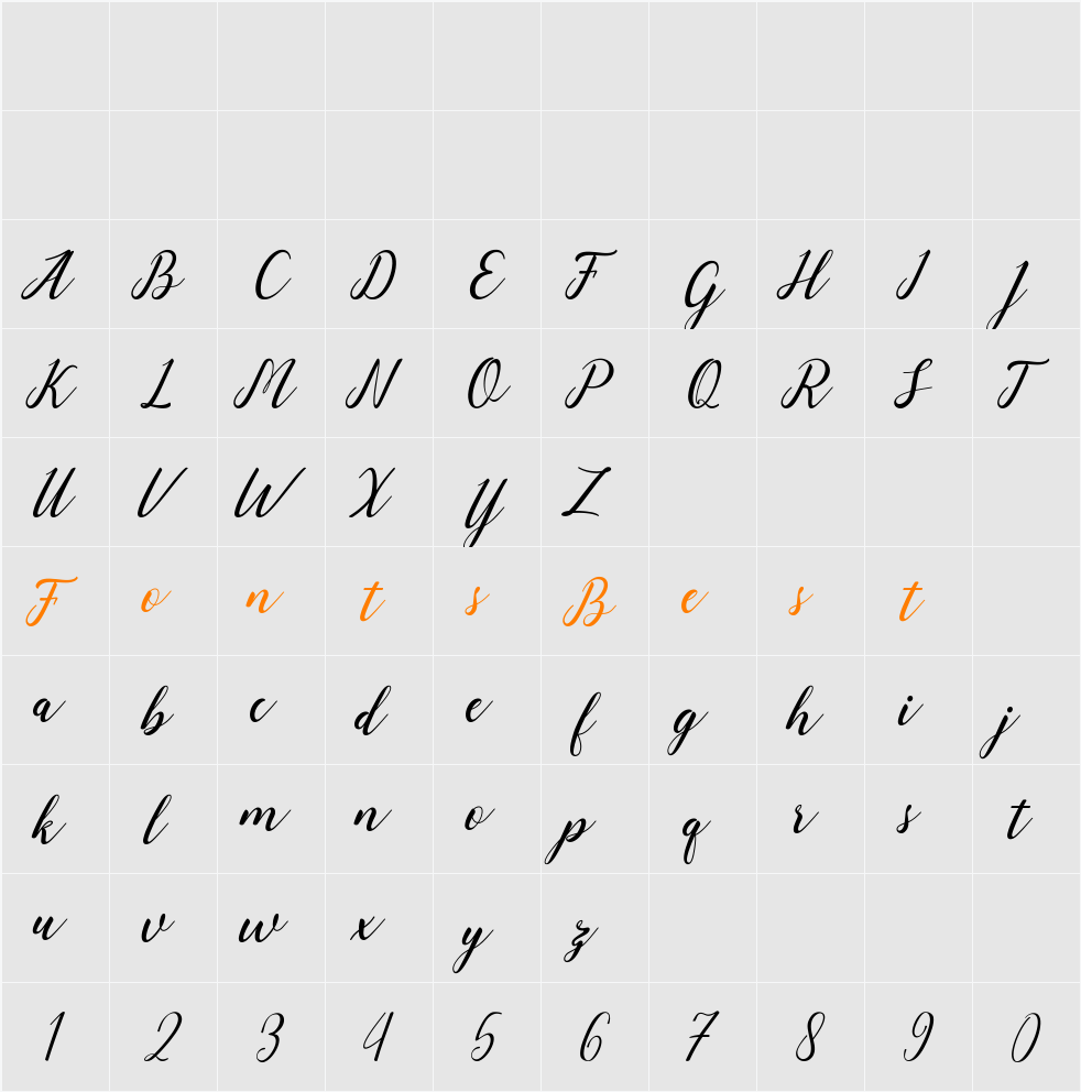 angeline Character Map