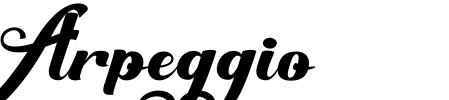 Arpeggio Font Image