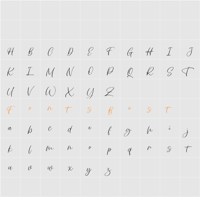Authentyca FREE Character Map