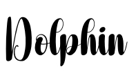 Dolphin Font Image