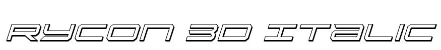 Rycon 3D Italic