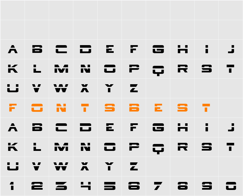 Borg 9 Character Map