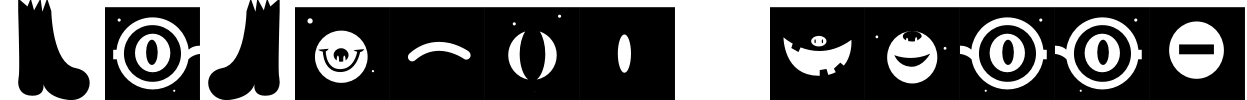 Monster Happy Font Image