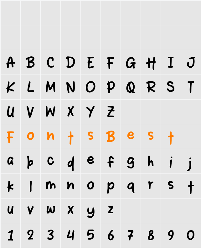 Idealy Character Map