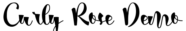 Curly Rose Demo Font Image