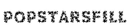 PopstarsFill Font Image
