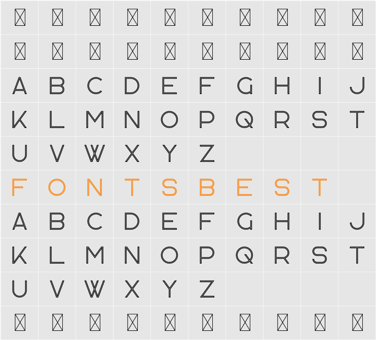 Kavo Inline Character Map