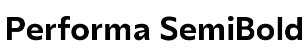 Performa SemiBold
