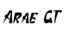 Arae GT Font Image