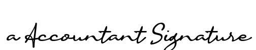 a Accountant Signature