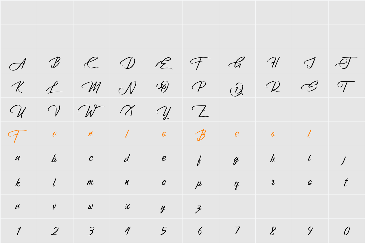 Atziluth Character Map