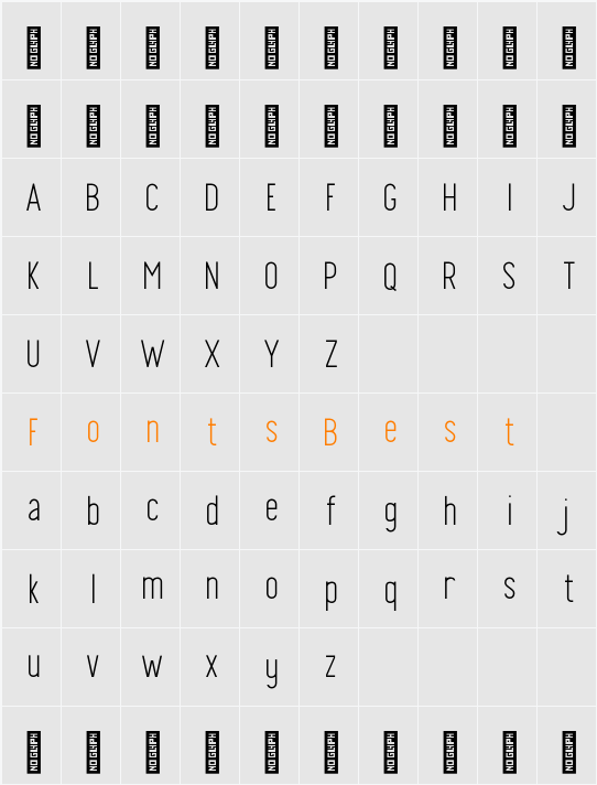 Finland Thin Character Map