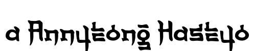 a Annyeong Haseyo