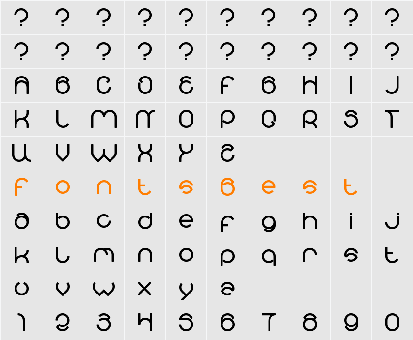 alberto Character Map
