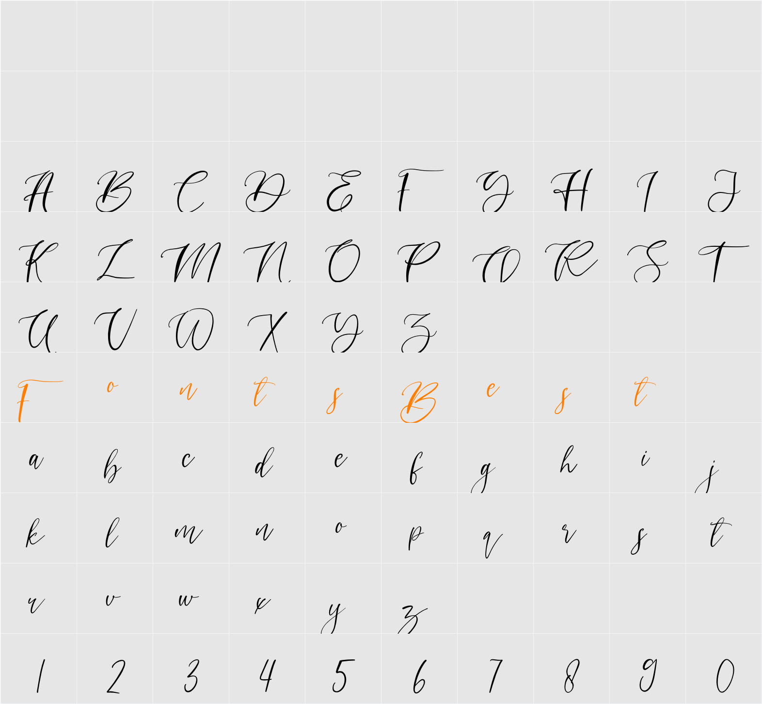 angelina Character Map